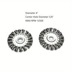 Wire Wheel Brush Twist Knotted Carbon Steel Wire Wheel for Angle Grinder
