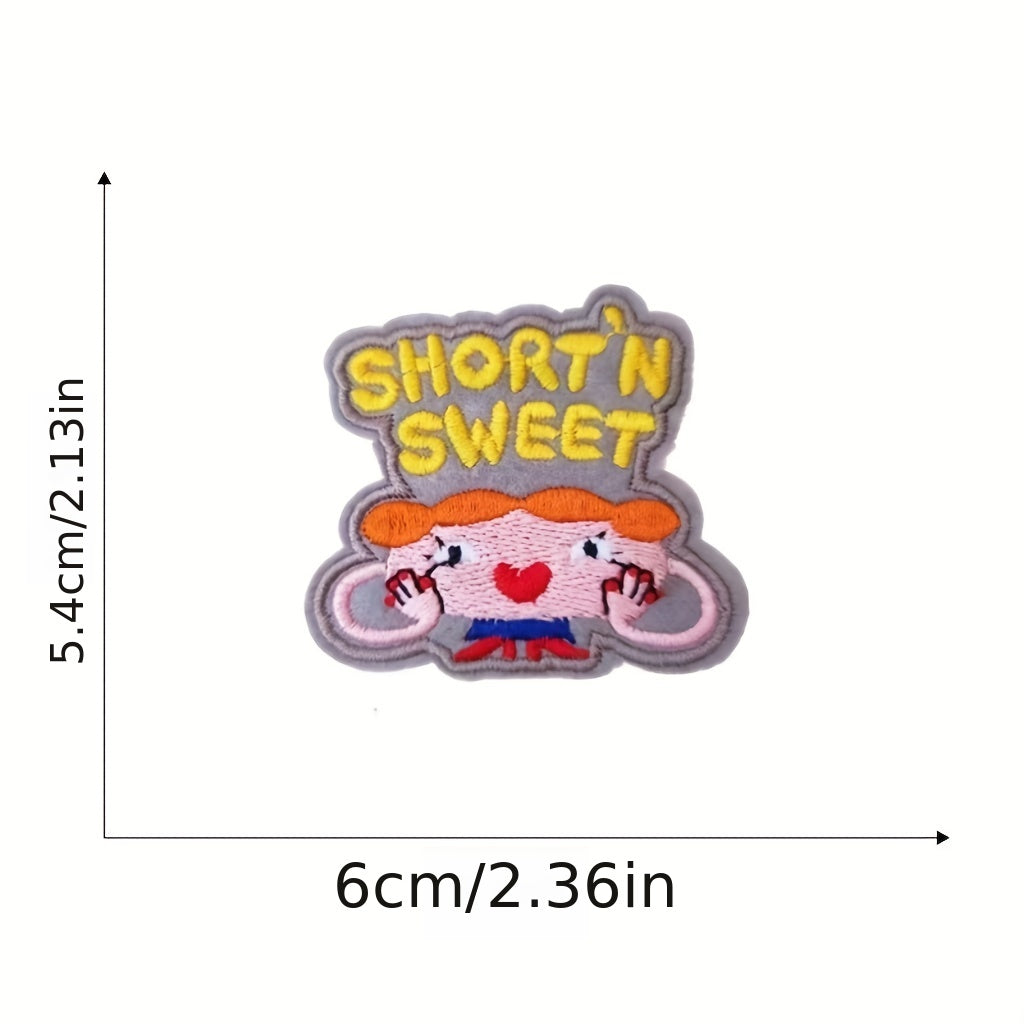 10pcs Colorful Little Monster Embroidery Patches