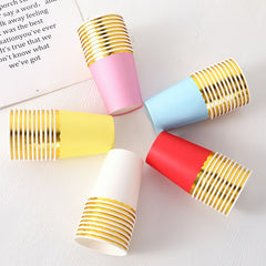 10pcs Paper Cups 8 5oz Disposable Cups Cold Beverages