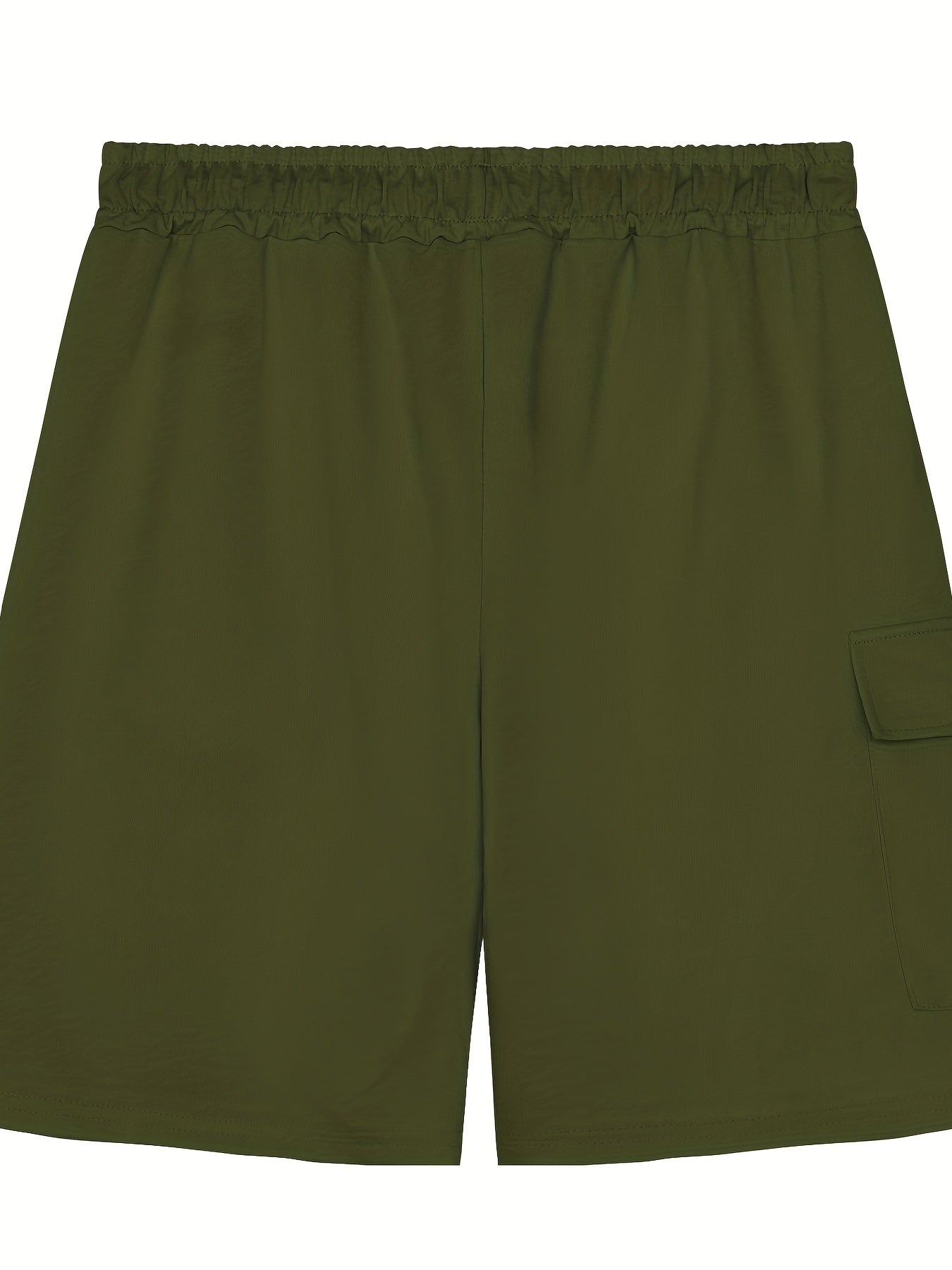 Men's Cargo Short Pants Drawstring Flap Pocket Loose Shorts