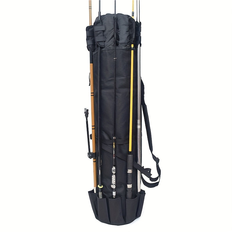 Waterproof Fishing Rod Bag & Holder Portable Canvas Case For Travel