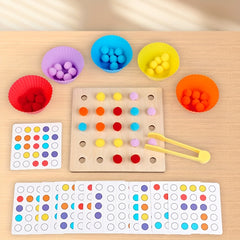Bead Sorting Wooden Puzzle Toy for Cognitive Skill Development