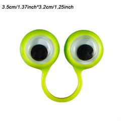 30pcs Finger Eye Ring Googly Eye Ring Toy Party Funny Big Eye Ring Play