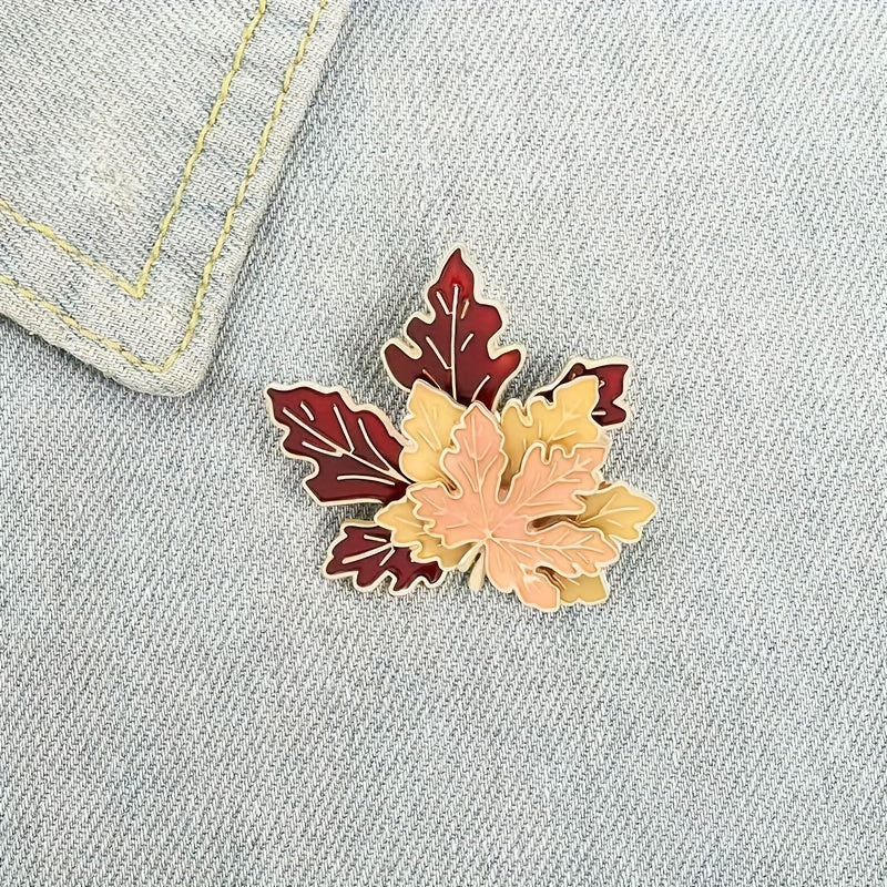 Retro Maple Leaf Shape Ornament for Men