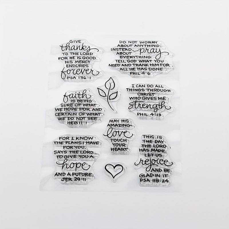English Grass DIY Silicone Transparent Stamp