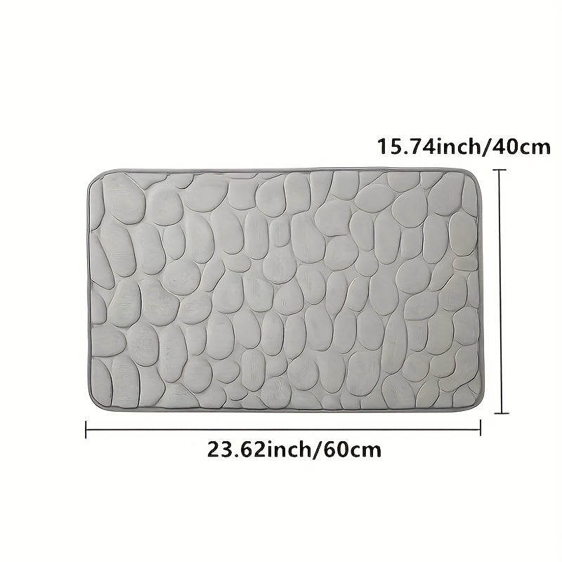 Non Slip Memory Foam Bath Rug Quick Drying Machine Washable Shower Carpet