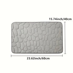 Non Slip Memory Foam Bath Rug Quick Drying Machine Washable Shower Carpet