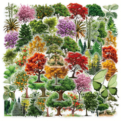 50pcs Jungle Secrets Vinyl Sticker Pack Assorted Colors