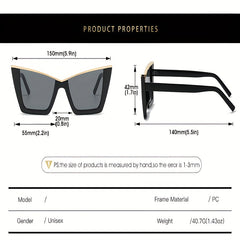 Y2K Cat Eye Sunglasses Beach Party Club UV400