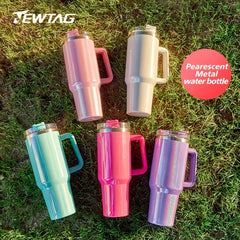 40oz Insulated Water Bottle with Straw and Lid