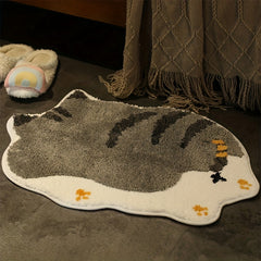 Cartoon Animal Cashmere Doorway Rug 40x60cm