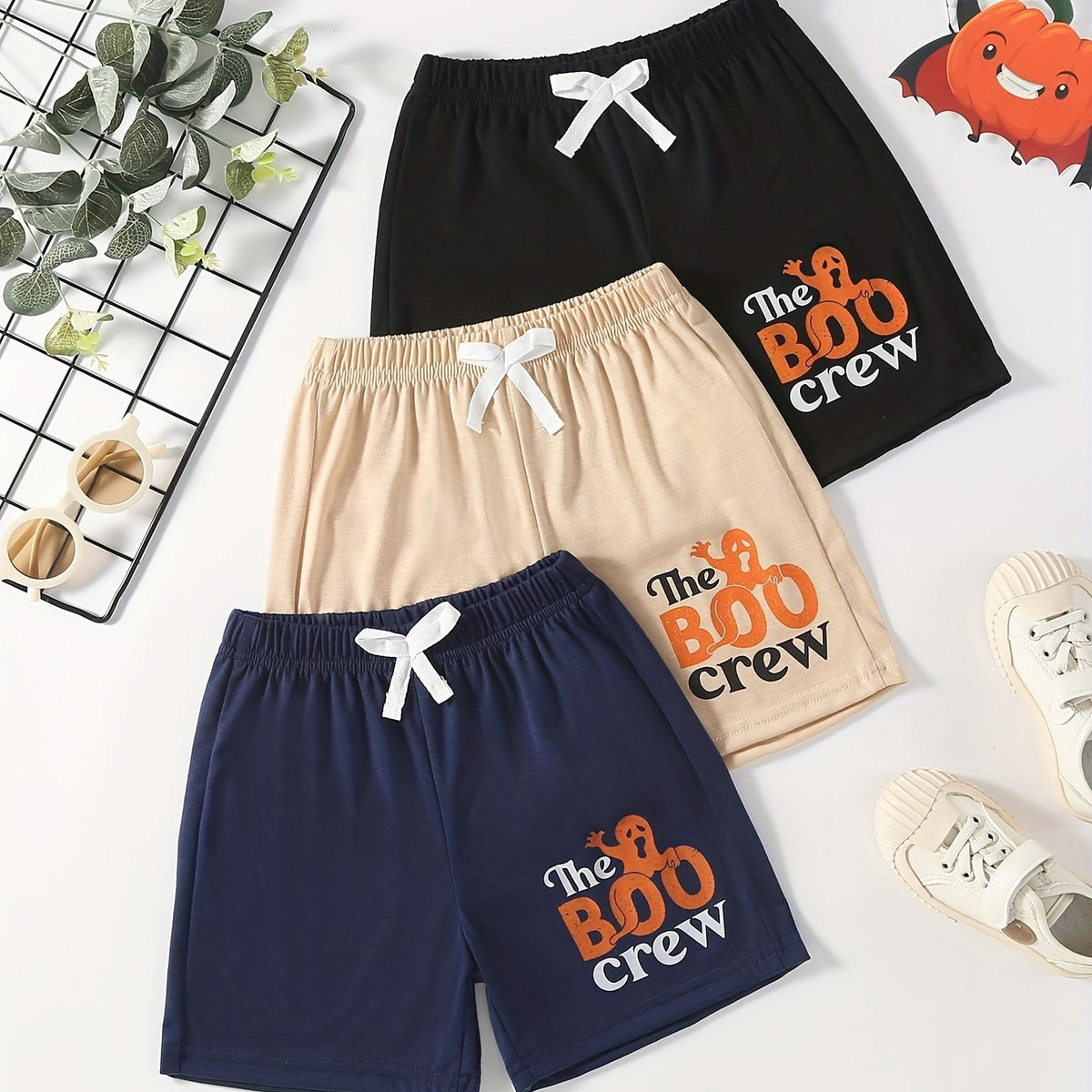 3 Boys Solid Thin Casual Quick Drying Shorts Summer Outdoor