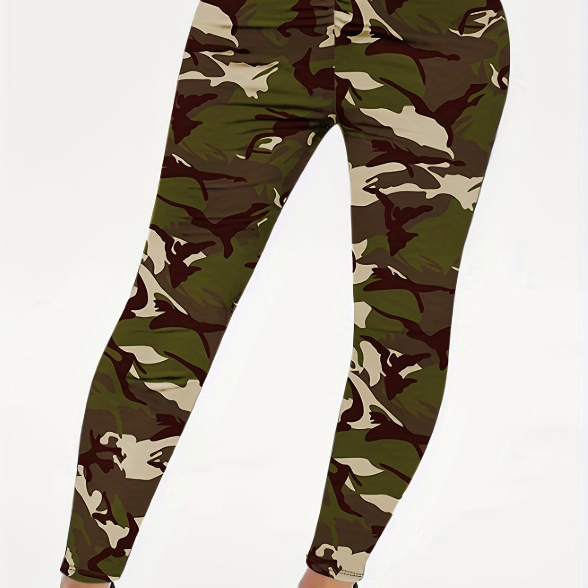  Casual Leggings Women's Plus High Stretch Skinny Fitness Camo Leggings