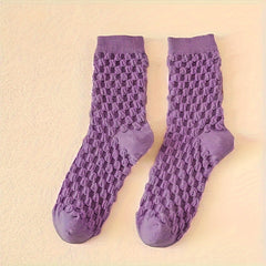 5 Pairs Comfy Mid Tube Socks Women's Stockings
