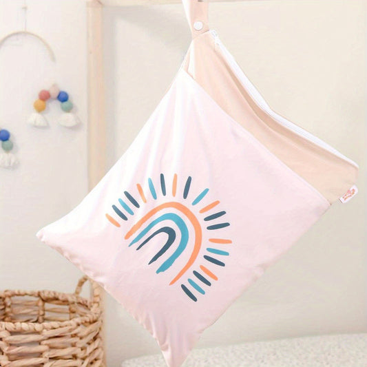 Digital Printing Washable Stroller Hanging Bag Diaper Storage Bag