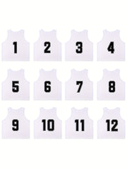 12 Mesh Scrimmage Team Vests Pinnies Jerseys - Adult Soccer Bibs