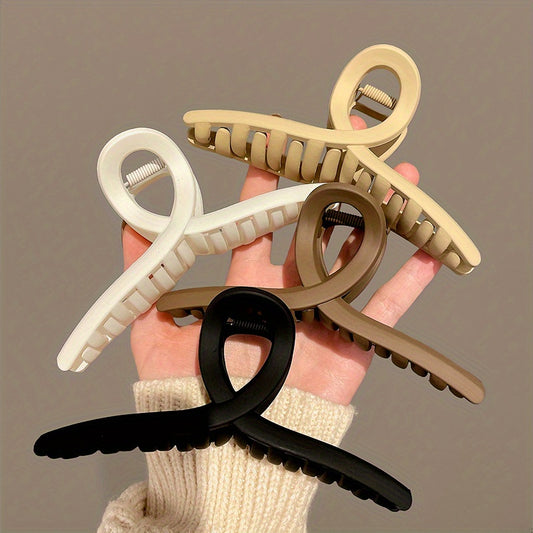 Frosted Hair Claw Style Hair Claw Nonslip Ponytail Holder