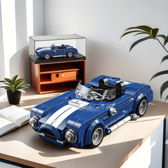 Vintage Car Model Building Toy Set with Dust Cover