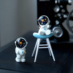 3pcs Astronaut Ornament DIY Micro Landscape Outer Space Gift Garden Decoration