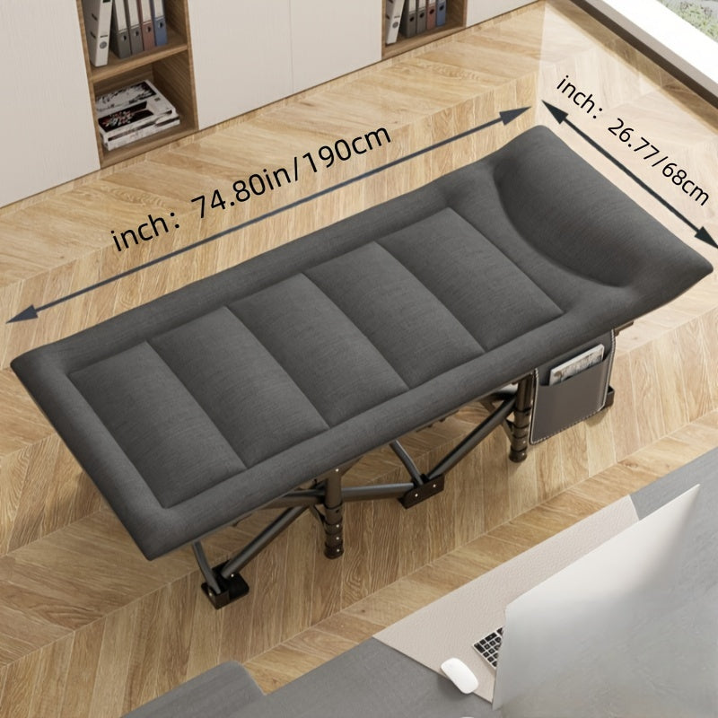 Outdoor Folding Bed Single Person Nap Bed Beach Camping Bed