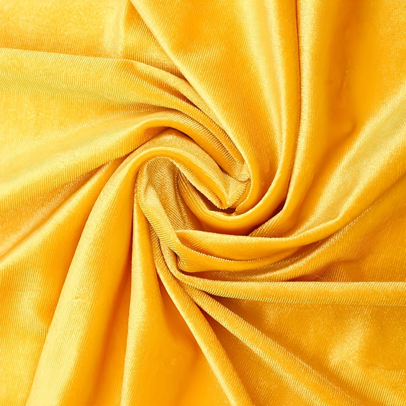 Golden Velvet Multicolor Elastic Fabric 0.91m