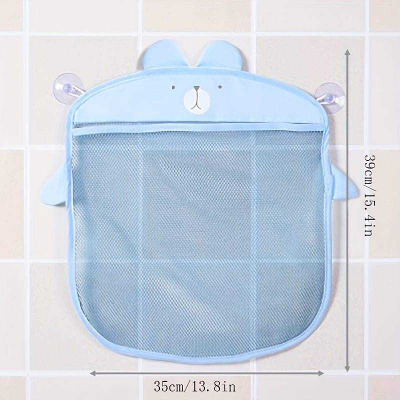 Baby Bath Storage Basket with Suction Cups - Organize Toys & Items