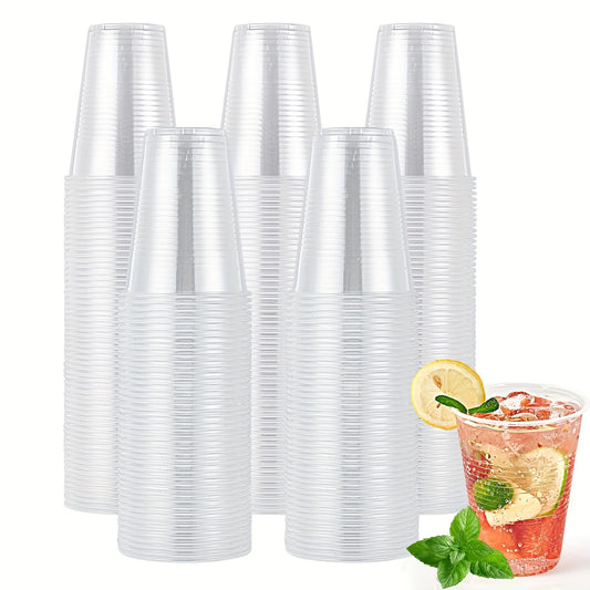 50 Pcs 3 Oz Transparent Plastic Cups for Hot and Cold Drinks - Eco-Friendly