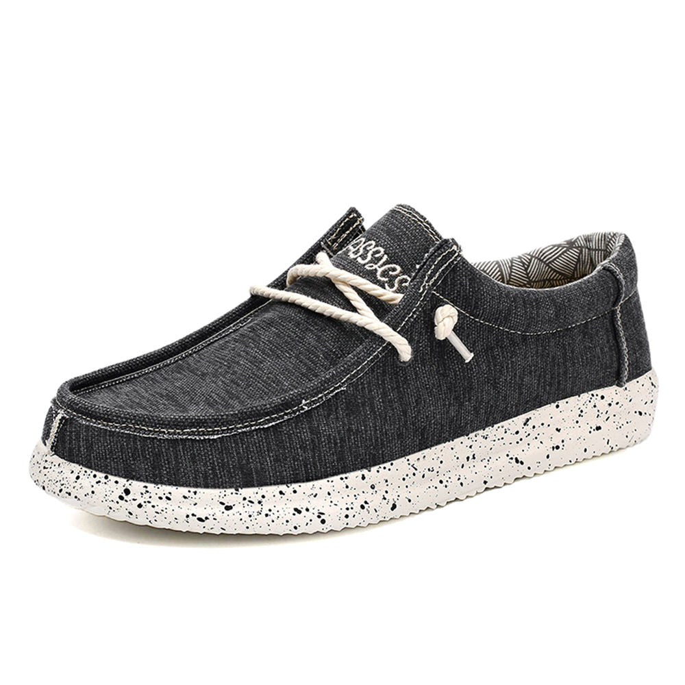 Men's Denim Slip On Loafers Flat Shoes