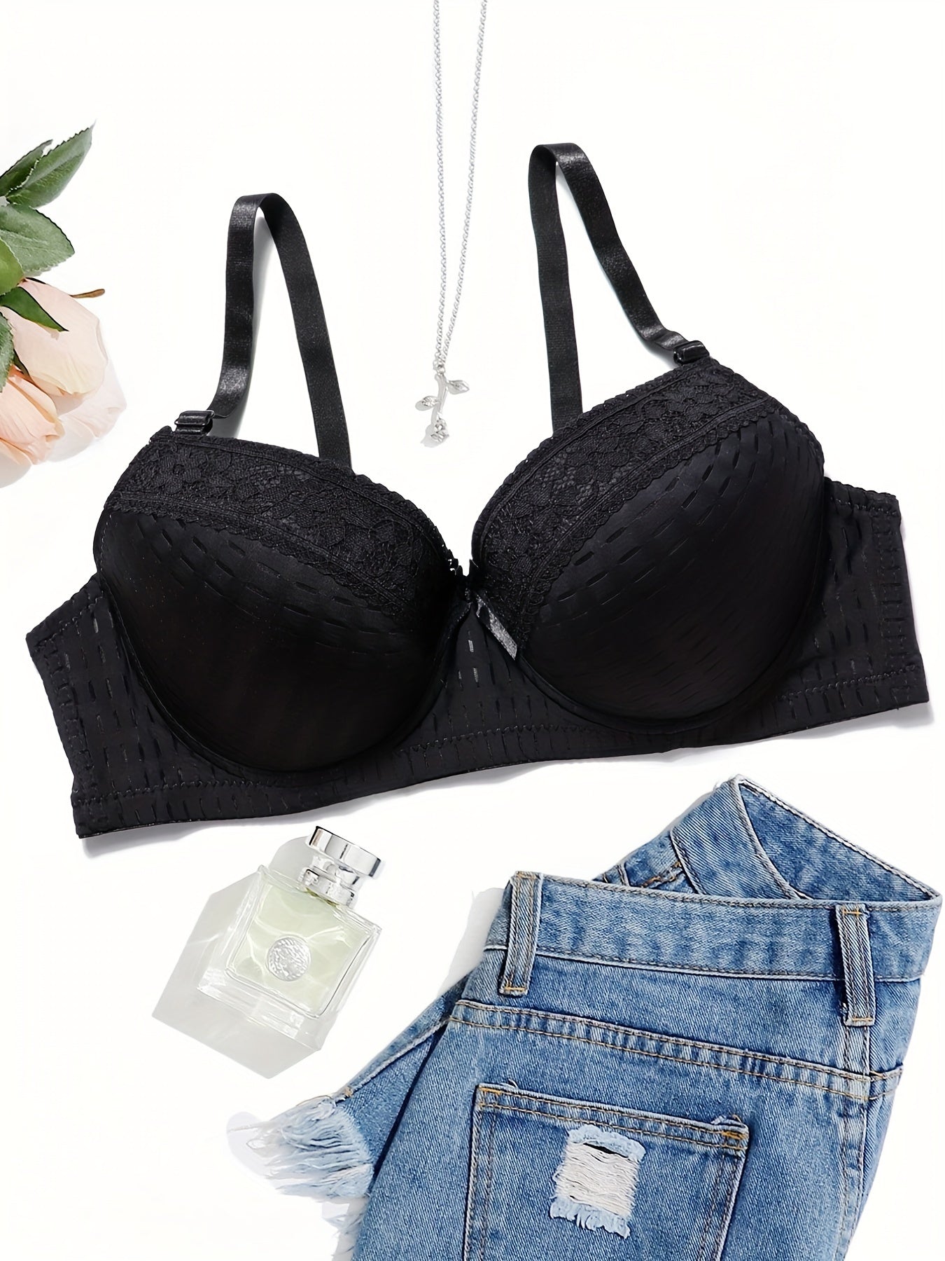  Lace Push Up Underwire Bra Women's Casual Bra