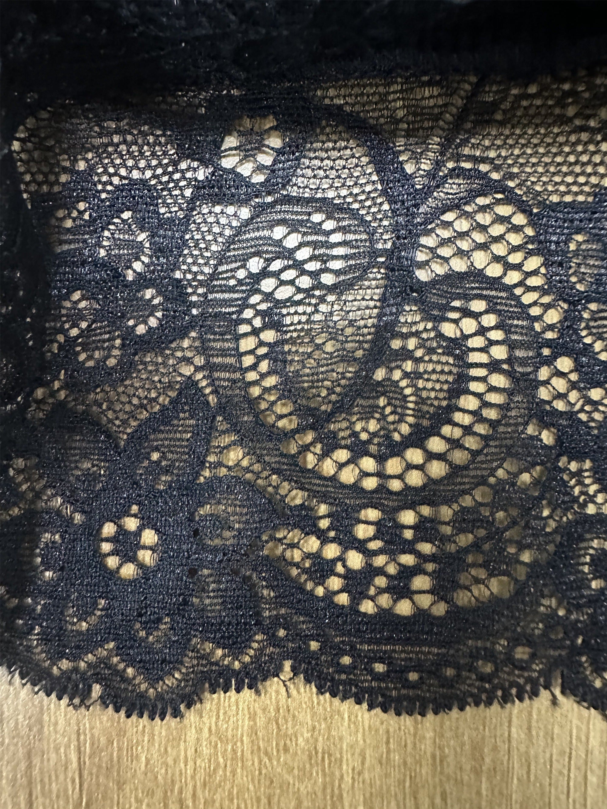 High Waist Lace Trim Leggings for Women