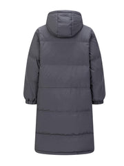 Women's Solid Over The Knee Down Hooded Jacket