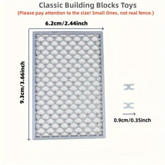 Classic Farm Fence Bricks Parts DIY Military Nets Building Blocks