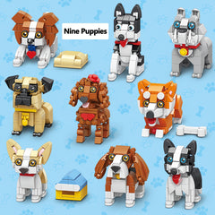 1002pcs Dog Model Building Blocks Set - Various Breeds - Assembly Toy
