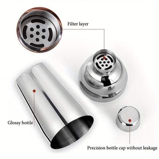 9pcs Bartender Kit 750ml Stainless Steel Cocktail Shaker Set for Bar Pub Club