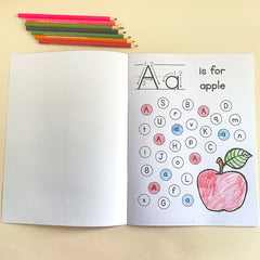 Preschool Educational Coloring Book Alphabet Learning Workbook for Youngsters