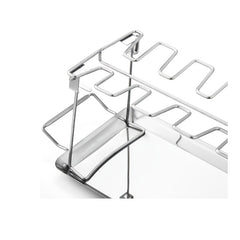 Chicken Leg Rack 14 Slot Stainless Steel with Drip Pan