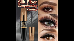 Waterproof Silk Fiber Lash Mascara Thickens, Lengthens & Curls Eyelashes