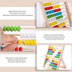 Wooden Abacus Counting Frame Toy for Kids - Educational Math Game