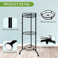 Indoor Layer Plant Rack Iron Flower Rack Living Room Balcony Floor Standing Plan