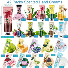 42 Plant Fragrance Hand Cream Set Mini Hand Lotion Bulk For Women