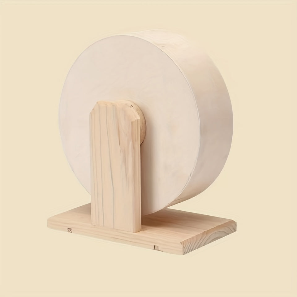 Quiet Wooden Hamster Wheel for Small Pets