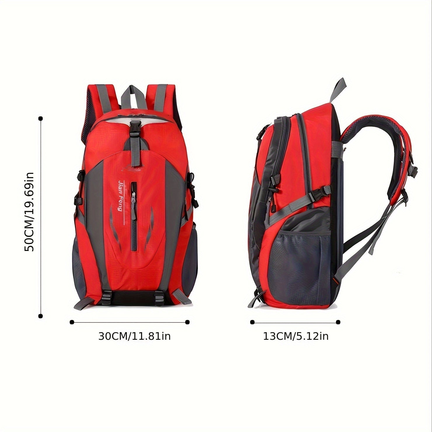 Durable Oxford Backpack with Large Capacity for Hiking & Travel