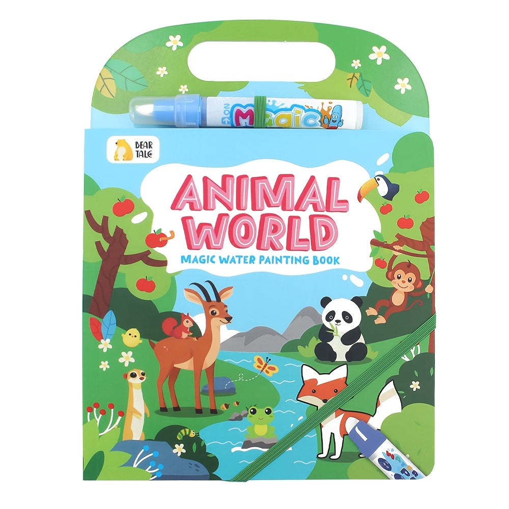 Water Painting Book for Animal Cognition Learning