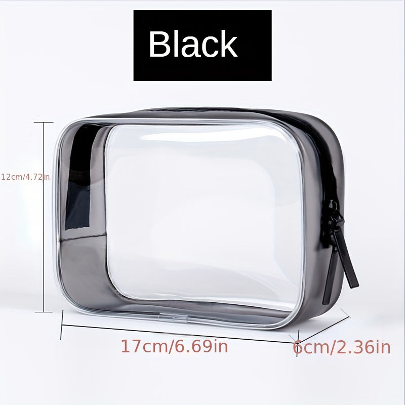 Clear Makeup Bag Zipper Travel Transparent Cosmetic Case Waterproof