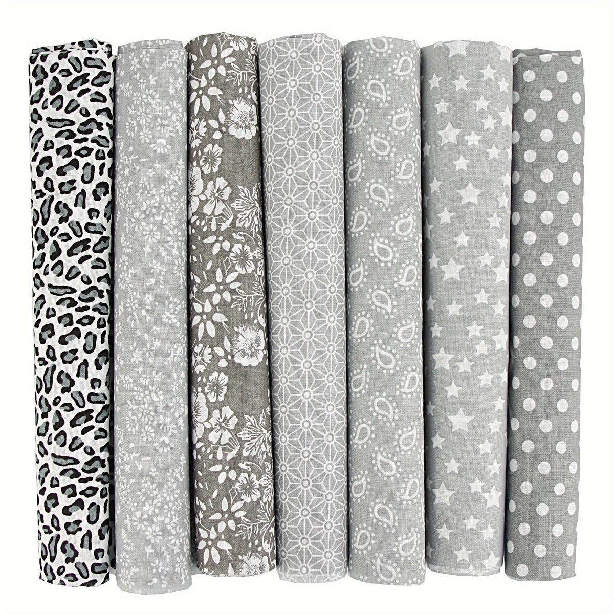 7pcs Patchwork Cloth Strips for DIY Hand Sewing Gift