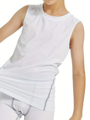 3PCS Kids Sport Vest Boys Quick Dry Fitness Top