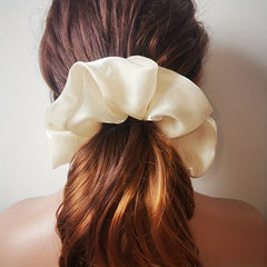 6pcs Silky Scrunchies Hair Tie Solid Hair Rope Hair Accessories For Women Girls