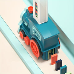 Domino Train Toy Set Automatic Domino Building And Stacking Toys