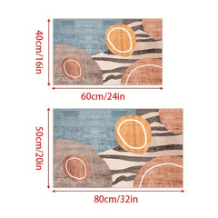 Boho Anti Fatigue Kitchen Rugs Rubber Backed Non Slip Door Mats