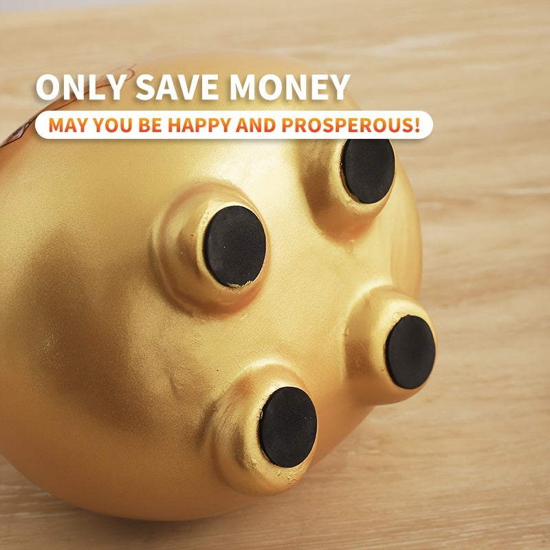 Ceramic Golden Pig Piggy Bank Large Coin Banknotes Home Living Room Ornaments
